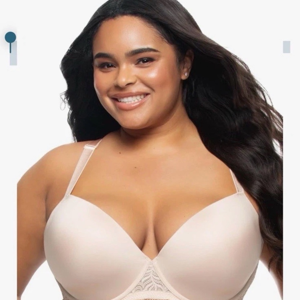 Felina Paramour Carolina Underwire plunge Contour Bra | Lace | Racerback Sz 36G